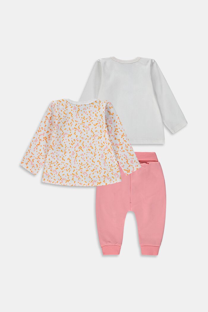 Mixed set: Cardigan, long-sleeved top and trousers, PASTEL PINK, detail image number 1