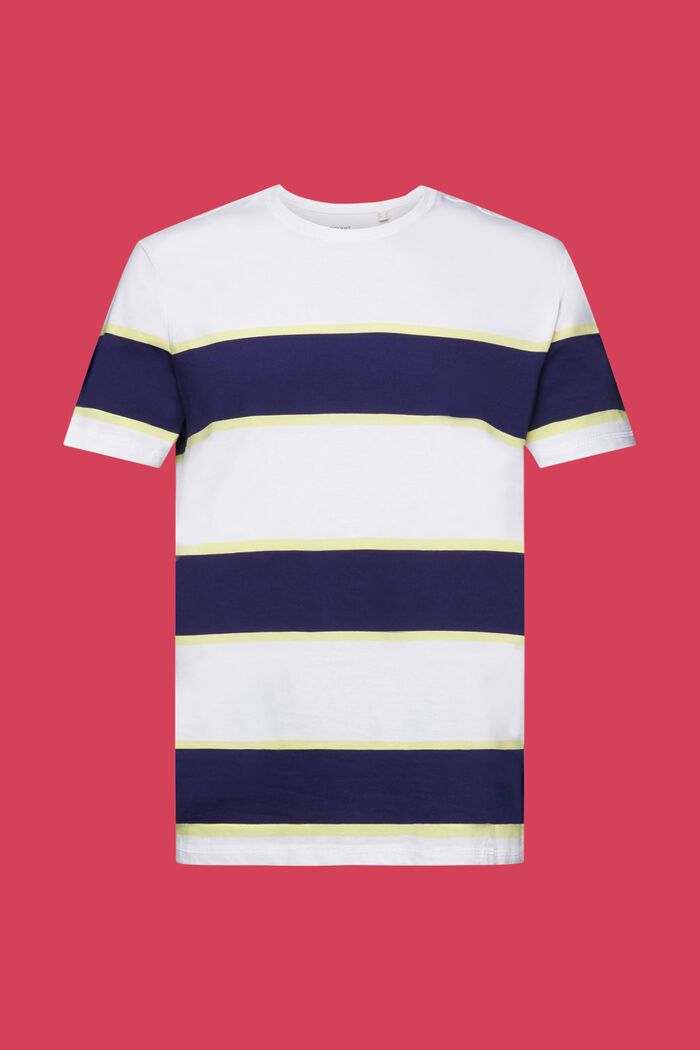 Striped t-shirt, 100% cotton, WHITE, detail image number 7