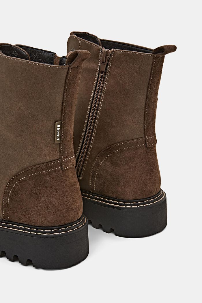 ESPRIT - Vegan Leather Lace-Up Boots at our online shop