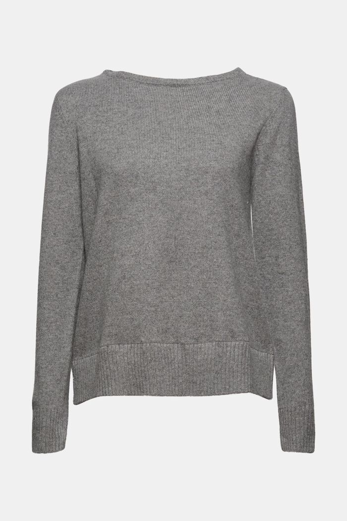 Wool blend: layered-effect jumper