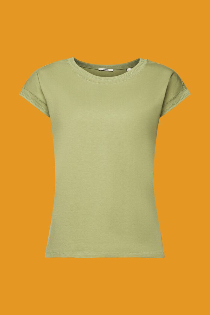 Cotton T-shirt, PISTACHIO GREEN, detail image number 5