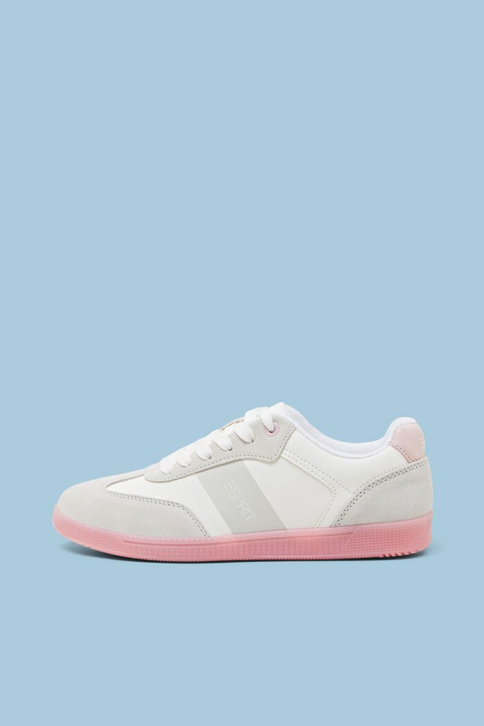 Mix-Material Sneakers, PASTEL PINK, detail image number 0