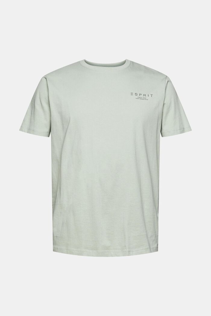 Jersey T-shirt with a logo print, LIGHT KHAKI, detail image number 2