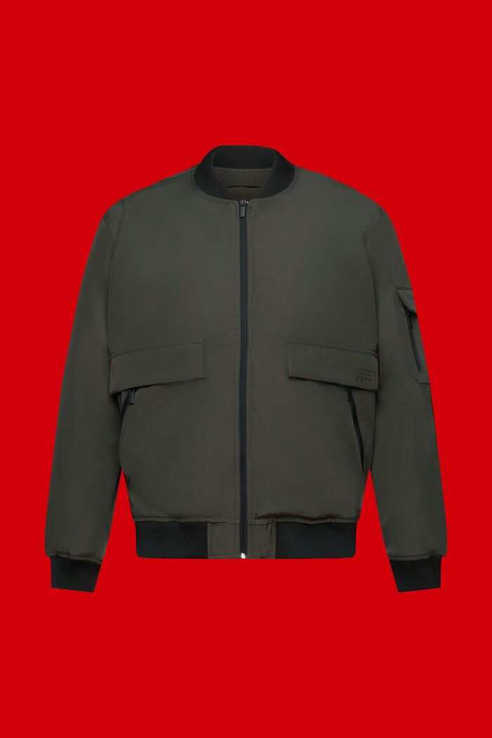Bomber-style jacket, DARK KHAKI, detail image number 6
