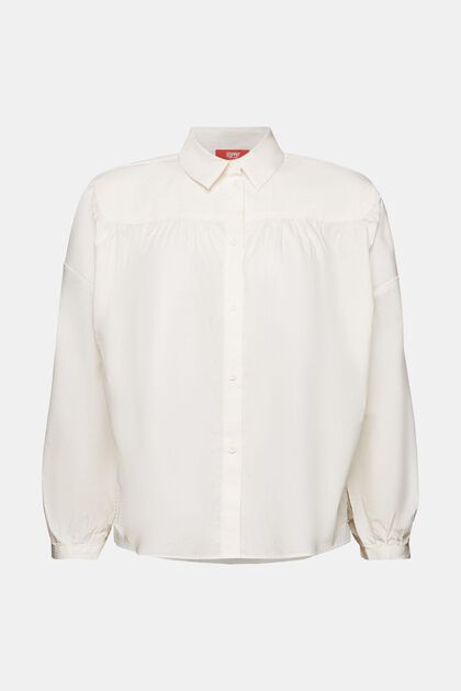 Poplin blouse, 100% cotton