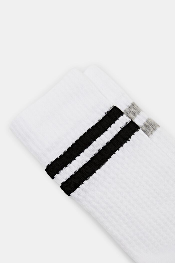2-Pack Tennis Striped Socks, CREME, detail image number 1