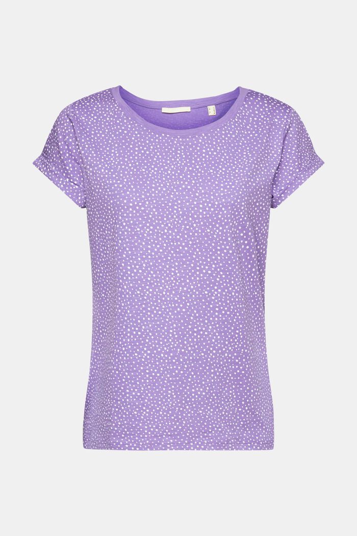 T-shirt with all-over pattern, PURPLE, detail image number 5
