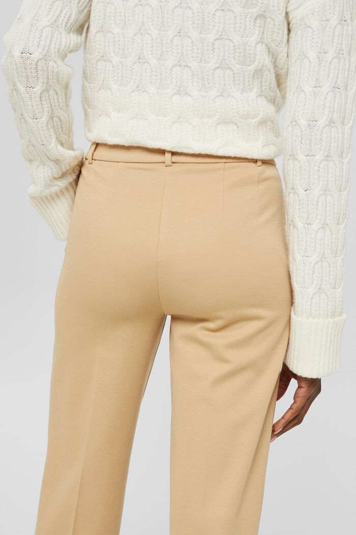 SPORTY PUNTO Mix & Match straight leg trousers, CAMEL, detail image number 0