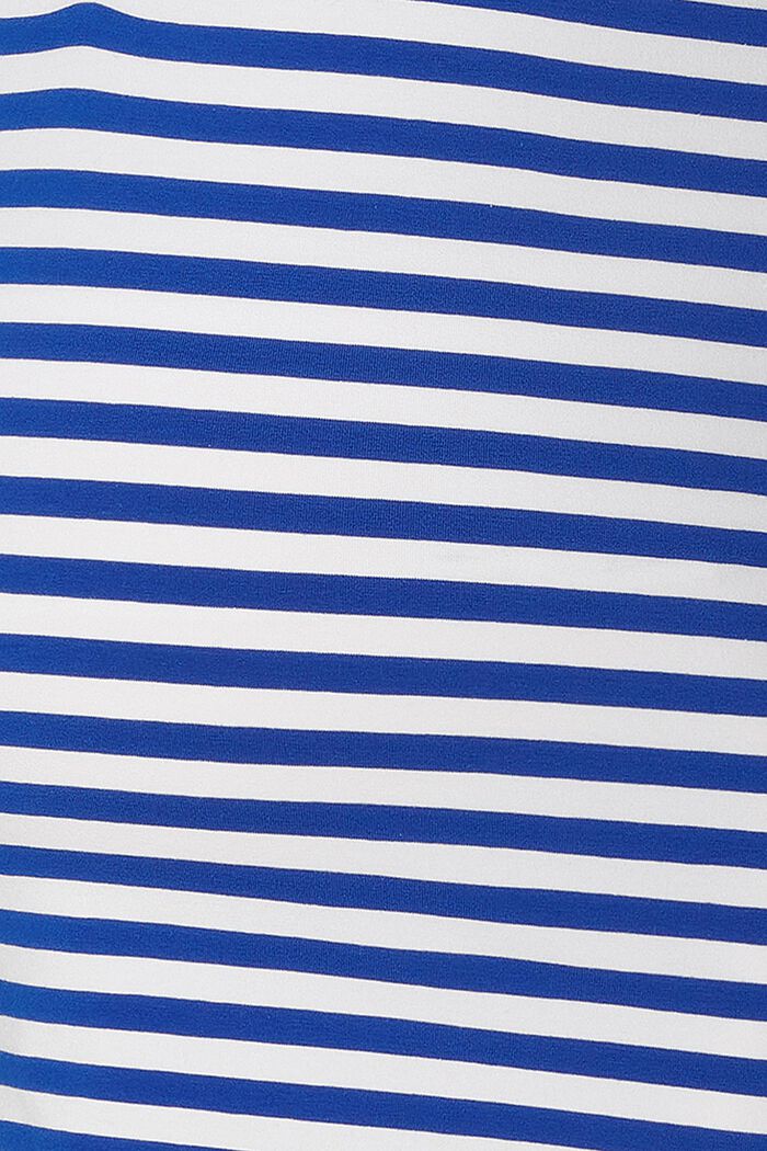 MATERNITY Striped Sleeveless T-Shirt, ELECTRIC BLUE, detail image number 4