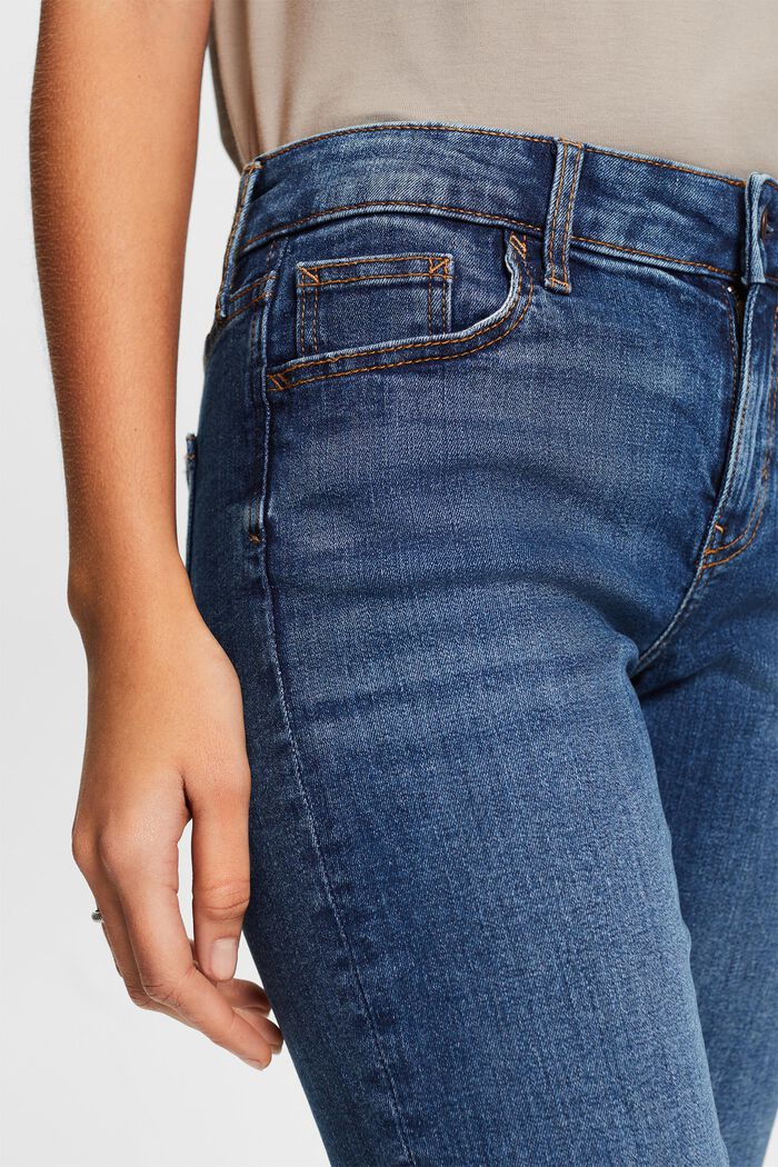 Mid-Rise Slim Jeans, BLUE MEDIUM WASHED, detail image number 4