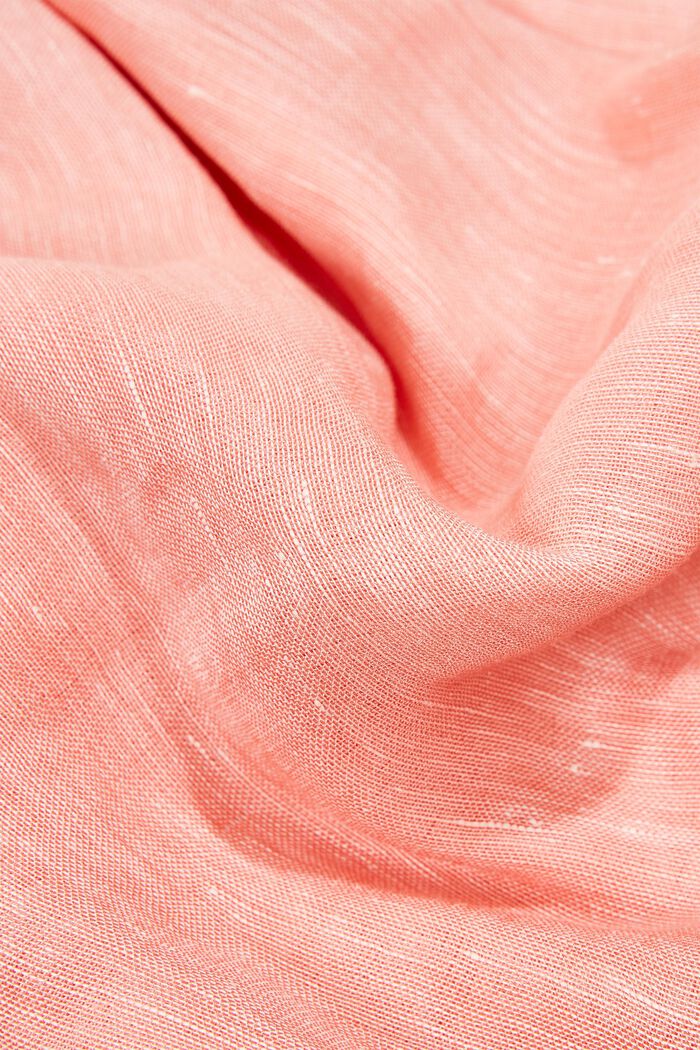Linen blend snood with LENZING™ ECOVERO™, SALMON, detail image number 1