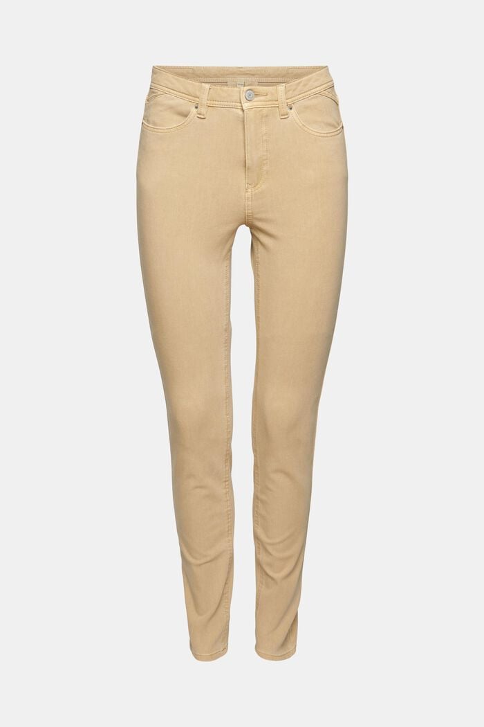 Stretch trousers in organic blended cotton