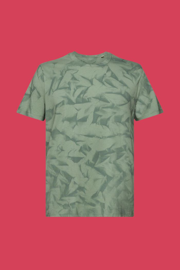 Crewneck t-shirt, 100% cotton, PALE KHAKI, detail image number 6
