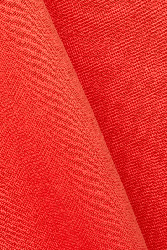 Plain regular fit sweatshirt, RED, detail image number 6
