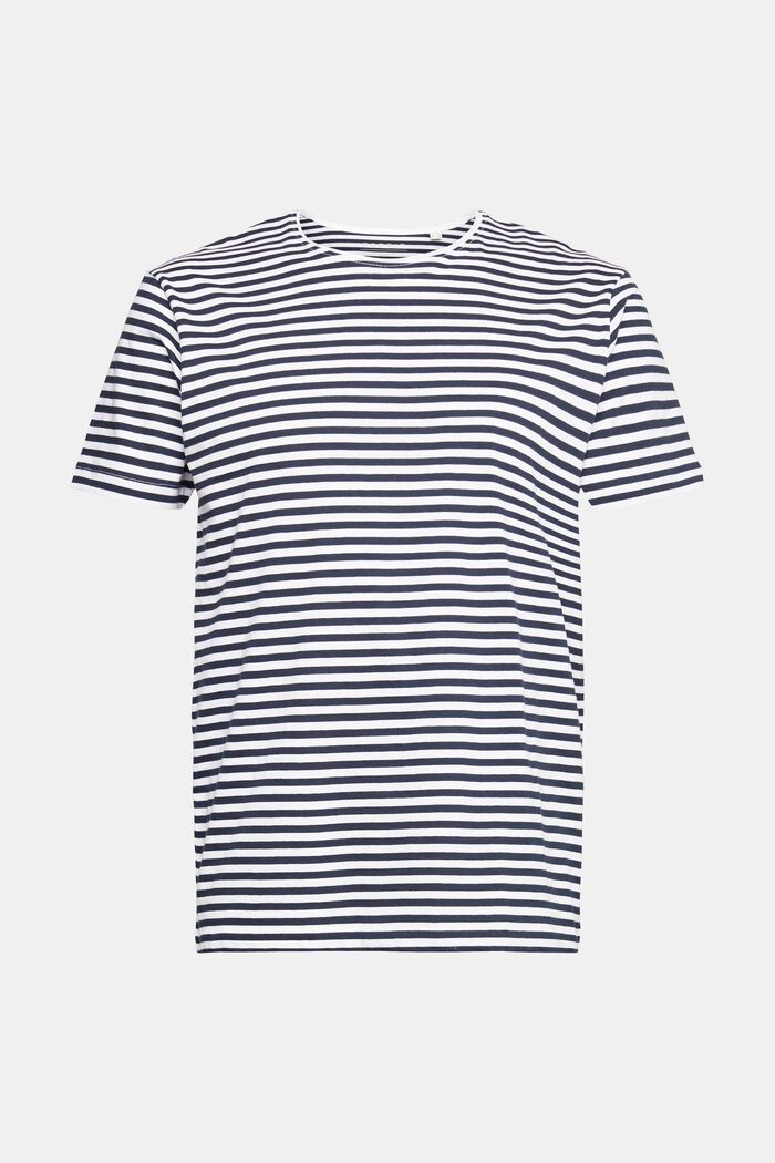 Striped jersey t-shirt, WHITE, overview
