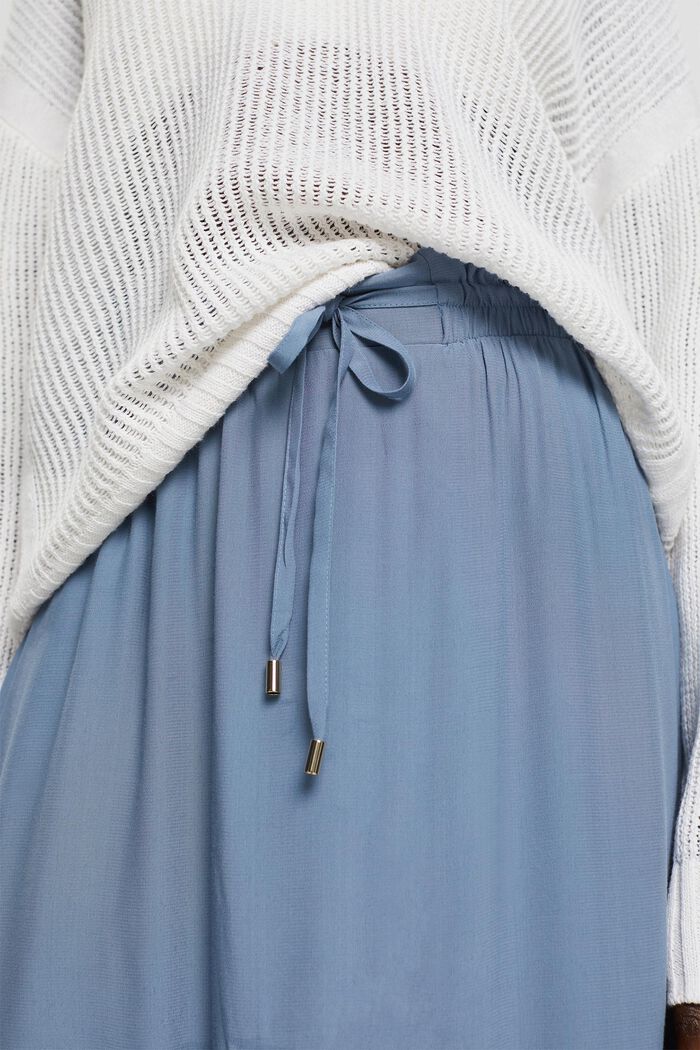 Midi skirt made of LENZING™ ECOVERO™, GREY BLUE, detail image number 0