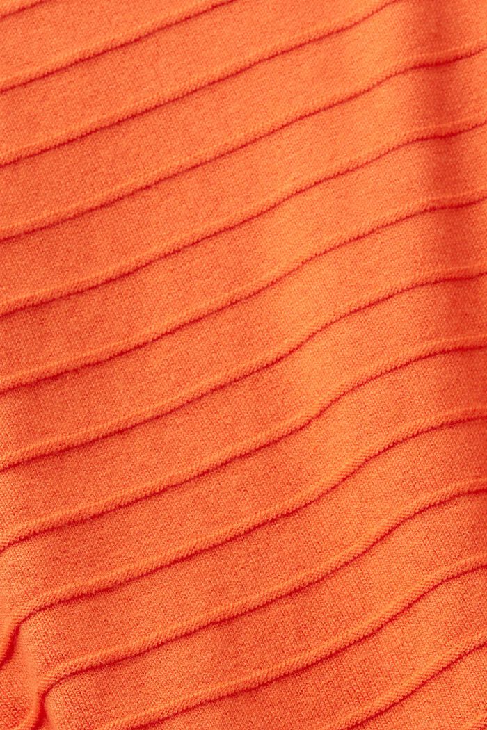 Striped jumper, ORANGE RED, detail image number 1