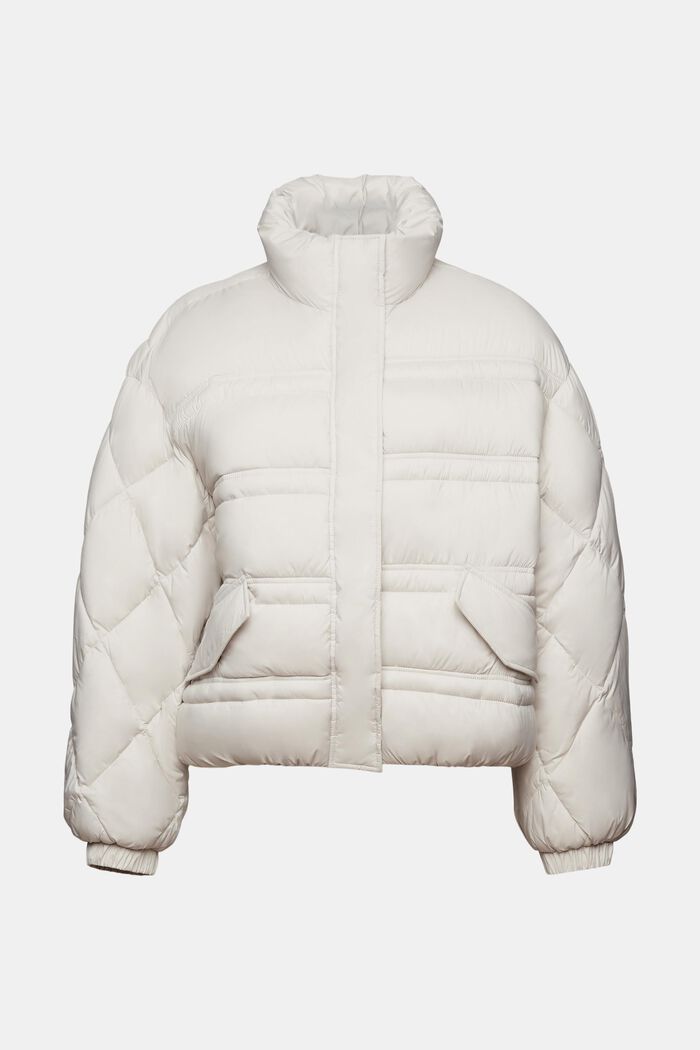 Quilted Puffer Jacket, PASTEL GREY, detail image number 6