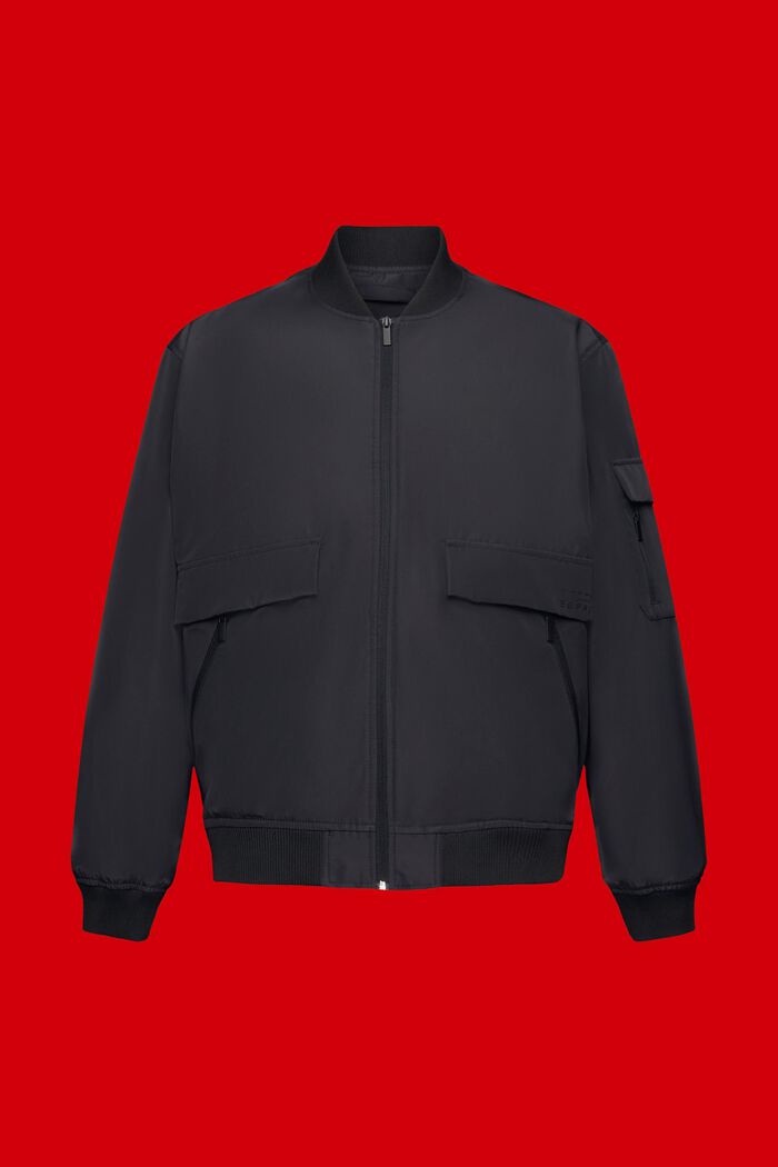 Bomber-style jacket, BLACK, detail image number 5