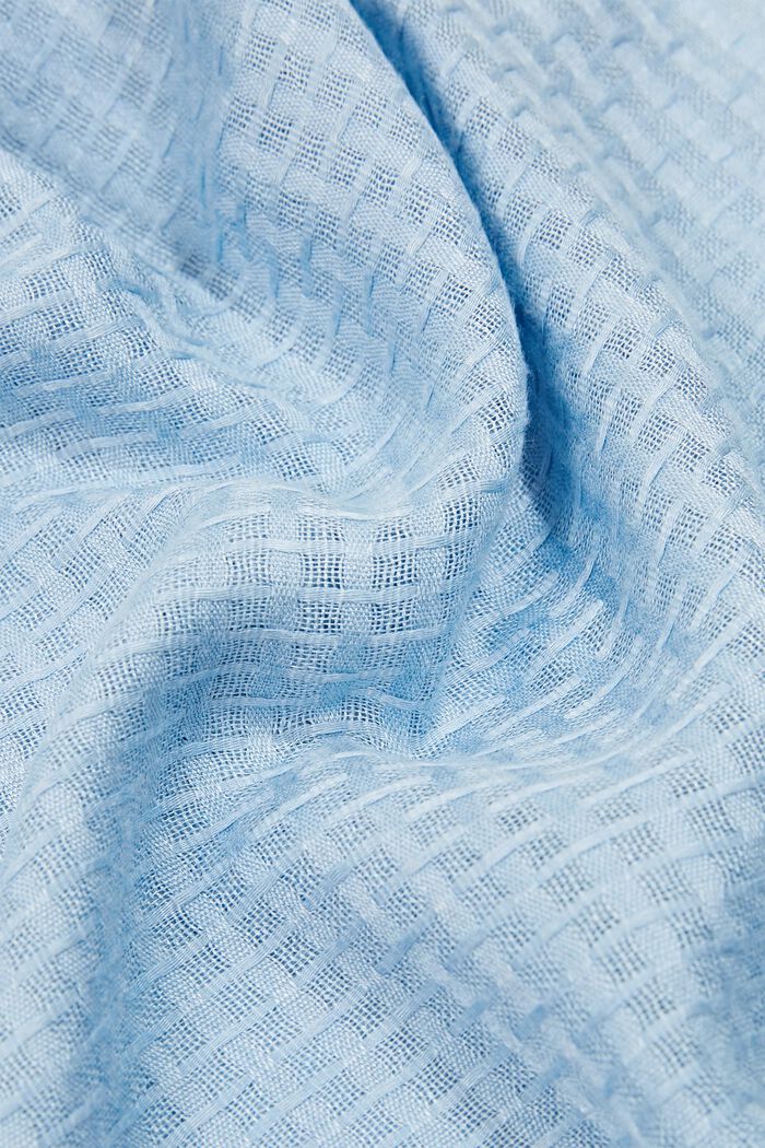 Scarf made of LENZING™ ECOVERO™, LIGHT BLUE, detail image number 2