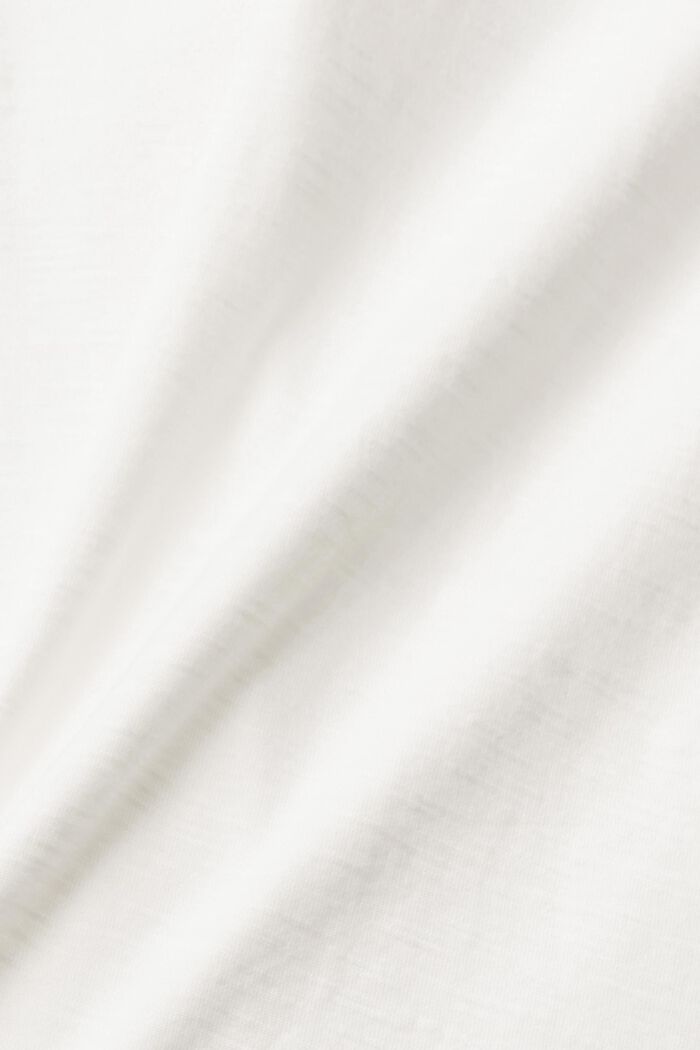 Polo collar top, OFF WHITE, detail image number 1