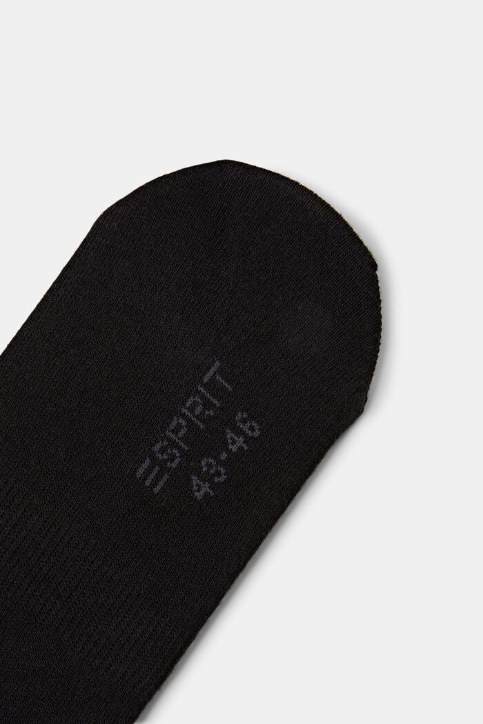Double pack of trainer socks with an anti-slip finish, BLACK, detail image number 2