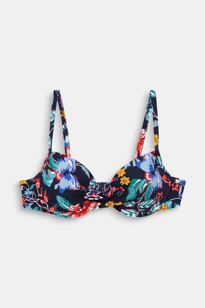 Push-up top with a floral print