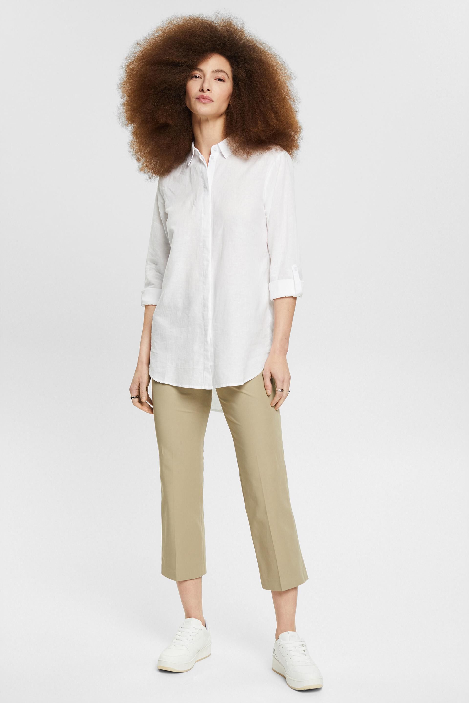 Mode Blouses Tunique-blouses Esprit Tunique-blouse blanc style d\u00e9contract\u00e9 