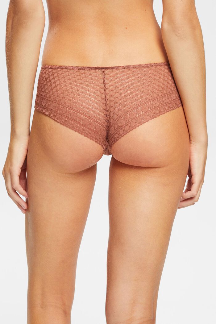 Multi-pack: brazilian hipster shorts with lace, CINNAMON, detail image number 3
