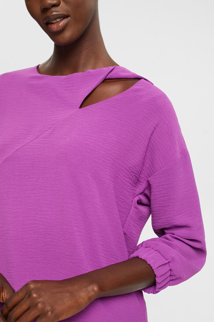 Blouse with cut-out, VIOLET, detail image number 2