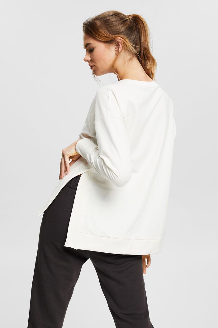 Sweatshirt in organic cotton, OFF WHITE, detail image number 3