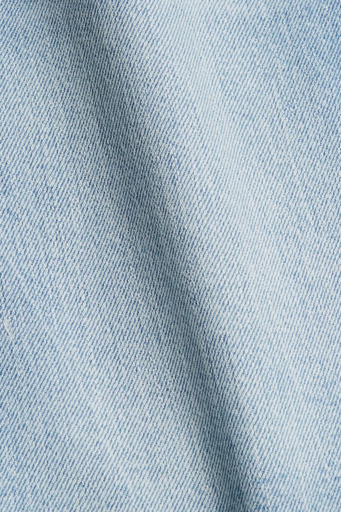Denim shorts made of 100% organic cotton, BLUE LIGHT WASHED, detail image number 4