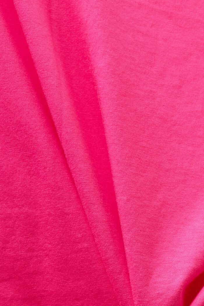 V-Neck T-Shirt, PINK FUCHSIA, detail image number 4