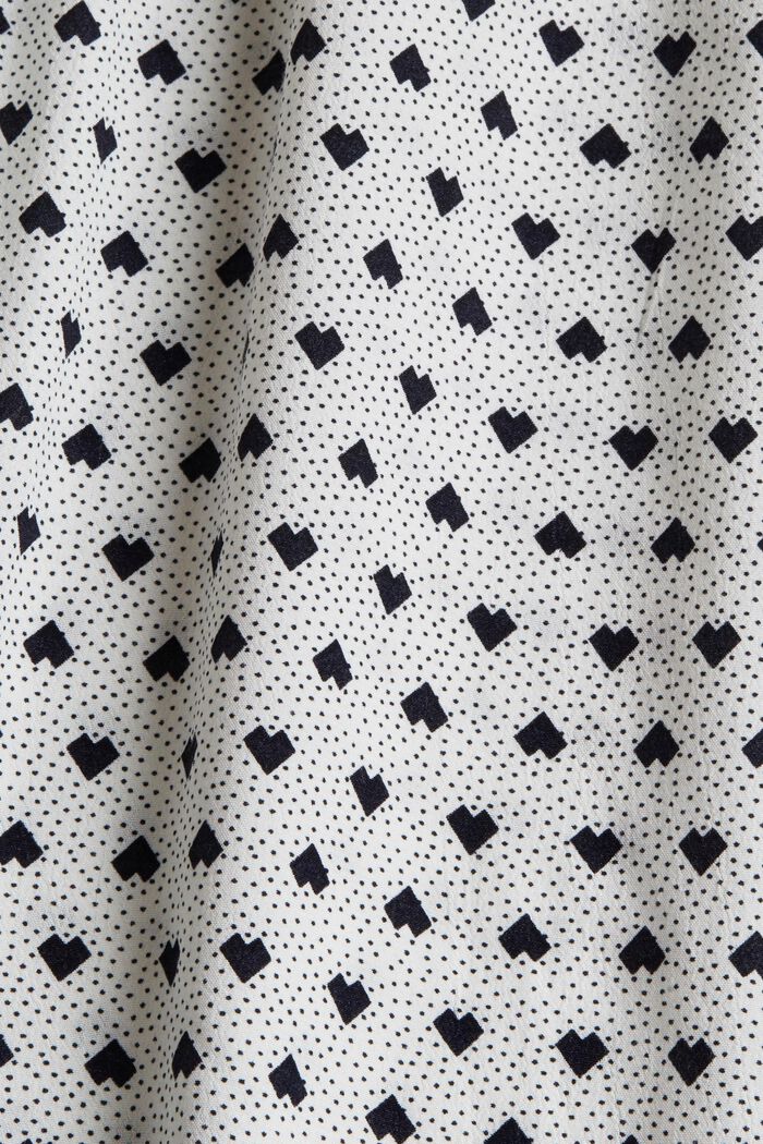 Blouse with an all-over print, OFF WHITE, detail image number 4