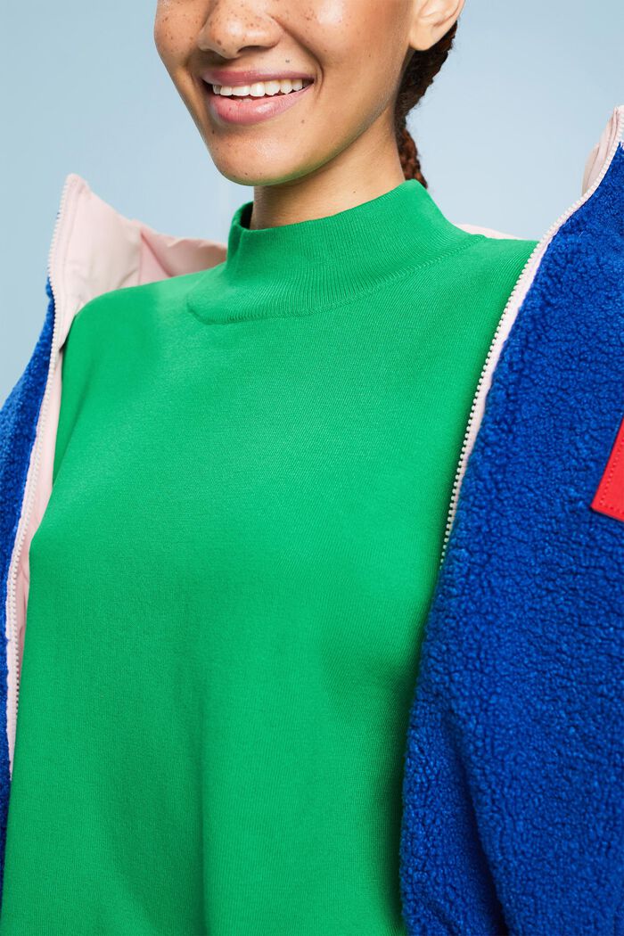 Mock Neck Sweater, GREEN, detail image number 1