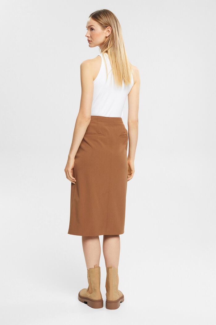 Cargo-style wrap-over skirt, CARAMEL, detail image number 5