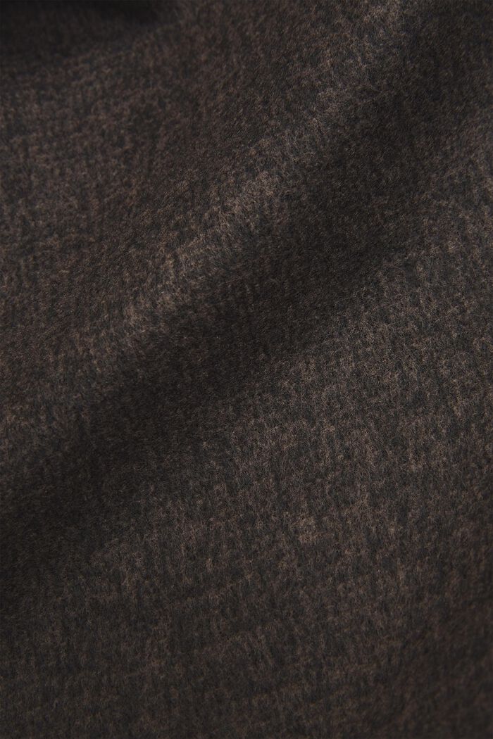 Throw with fringing, BROWN, detail image number 1