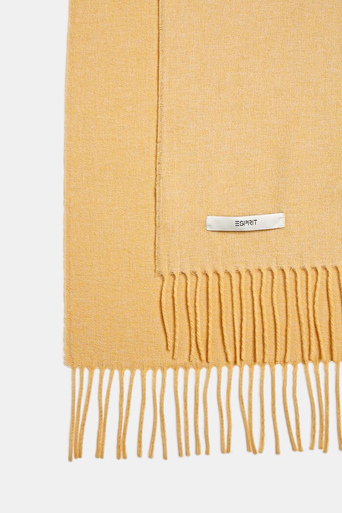 Throw with fringing, MUSTARD, detail image number 2
