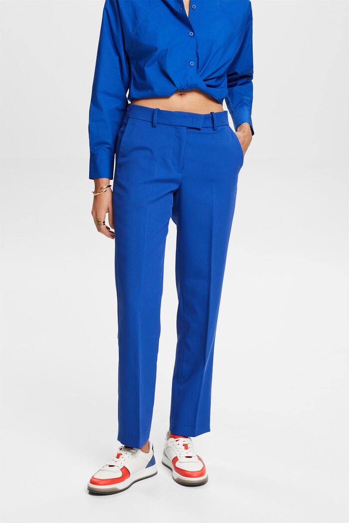 Low-Rise Straight Pants, BRIGHT BLUE, detail image number 0