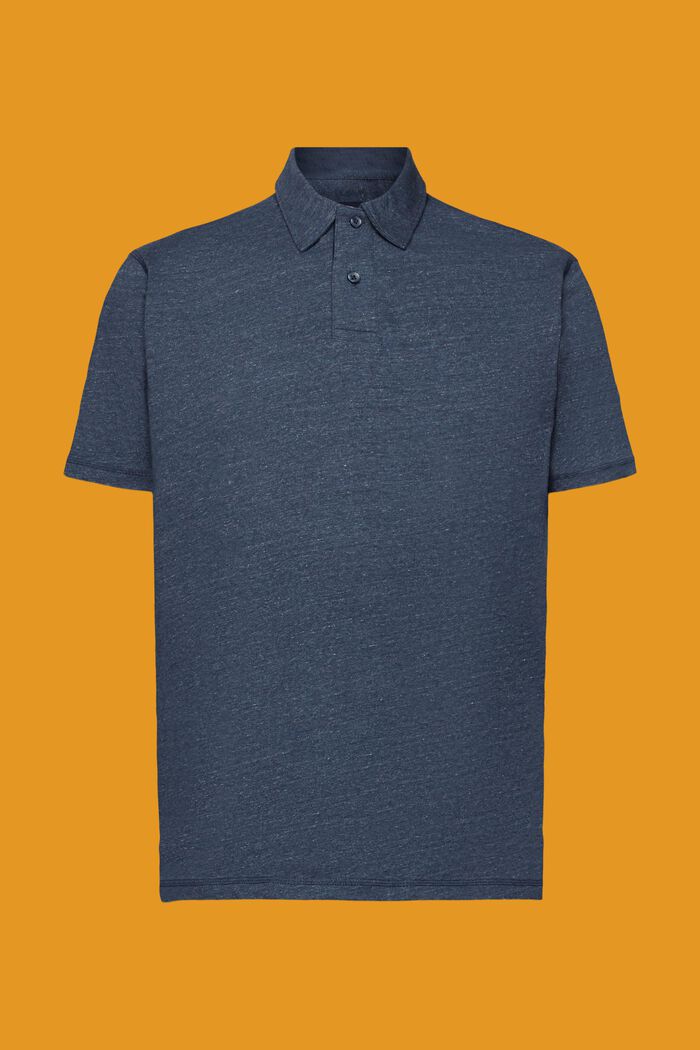 Cotton Jersey Polo Shirt, NAVY, detail image number 5