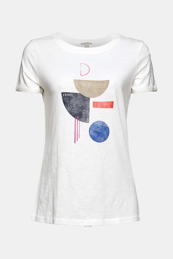 Printed T-shirt, 100% organic cotton, OFF WHITE, detail image number 5