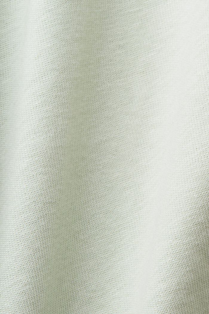 Jersey polo shirt, cotton blend, PASTEL GREEN, detail image number 4