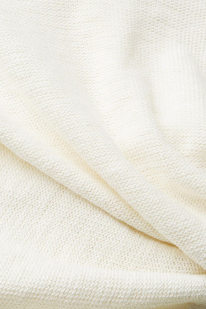 Knitted cotton cardigan, OFF WHITE, detail image number 5