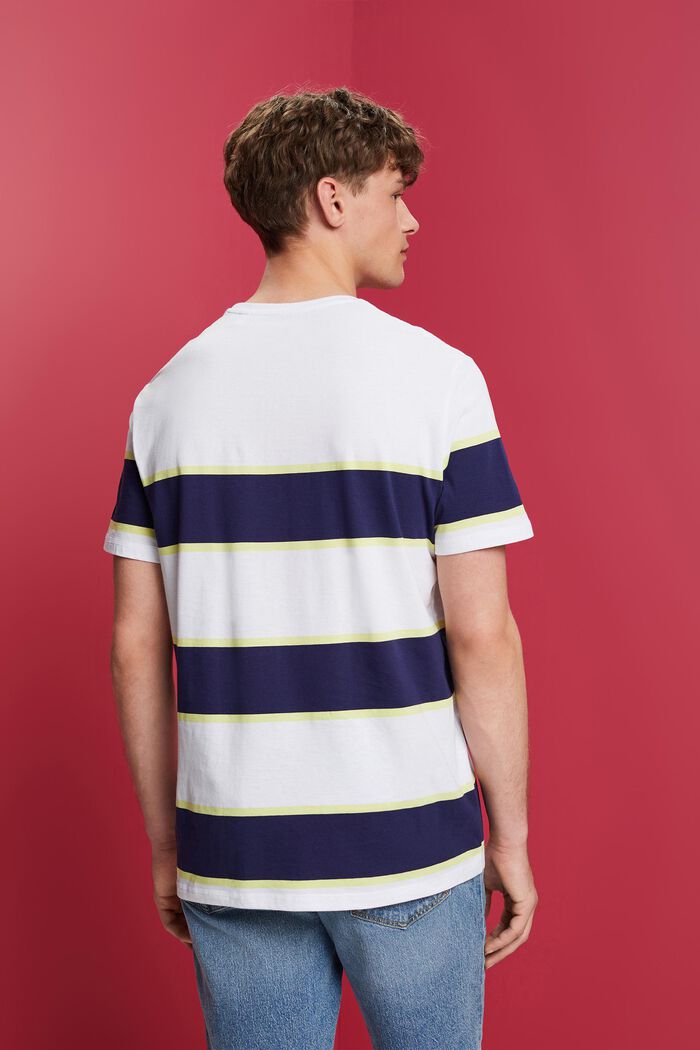 Striped t-shirt, 100% cotton, WHITE, detail image number 3
