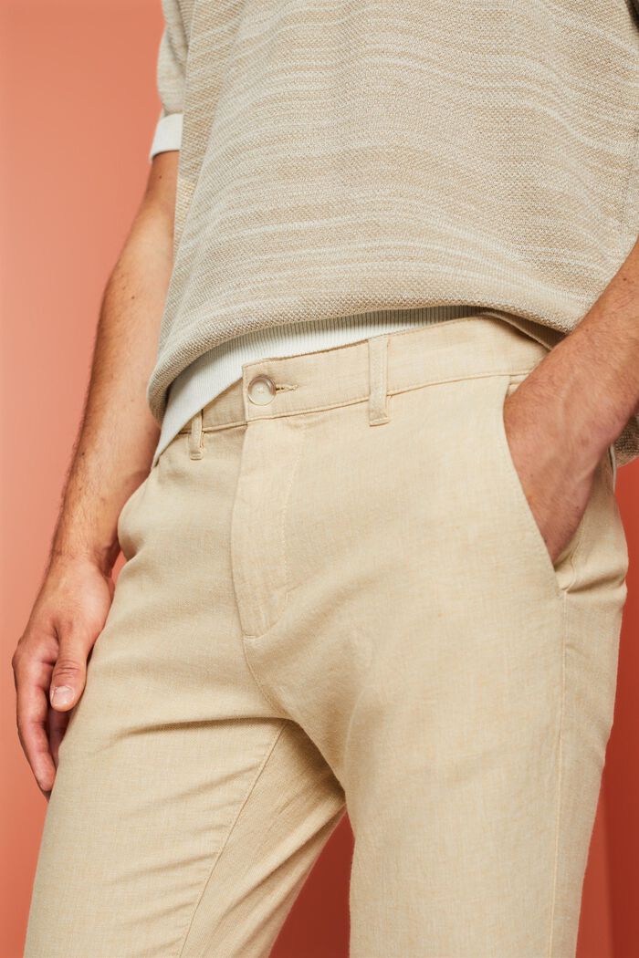 Summer chino trousers, LIGHT BEIGE, detail image number 2