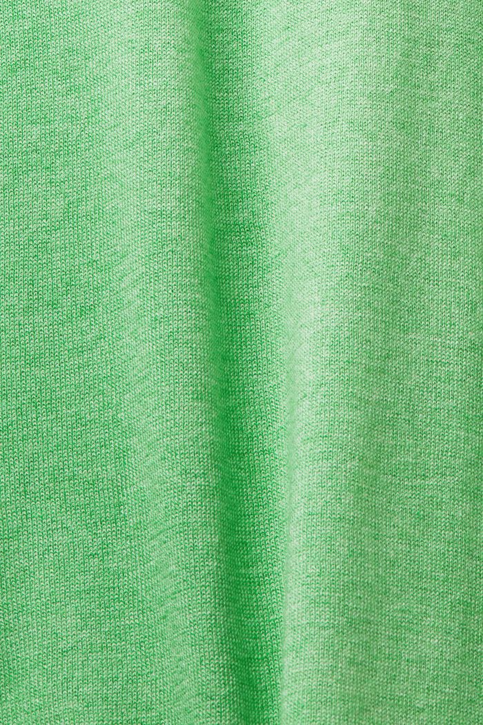 Knit Short-Sleeve Polo Shirt, CITRUS GREEN, detail image number 4