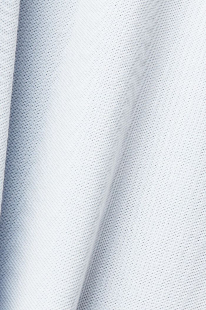 Stone-washed cotton pique polo shirt, PASTEL BLUE, detail image number 5
