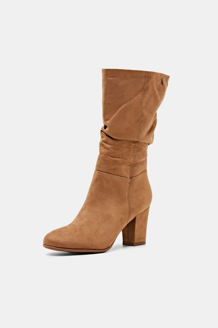 Faux suede slouch boots, BEIGE, detail image number 2