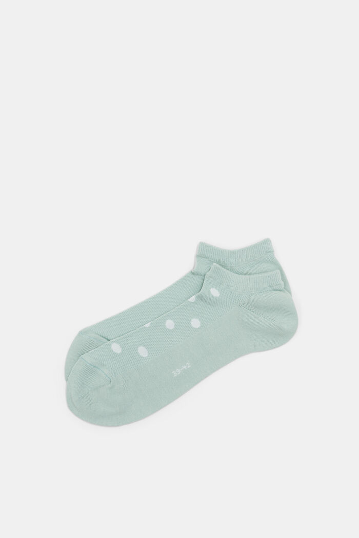 2-pack of trainer socks with mesh, organic cotton, PEPPERMINT, detail image number 0