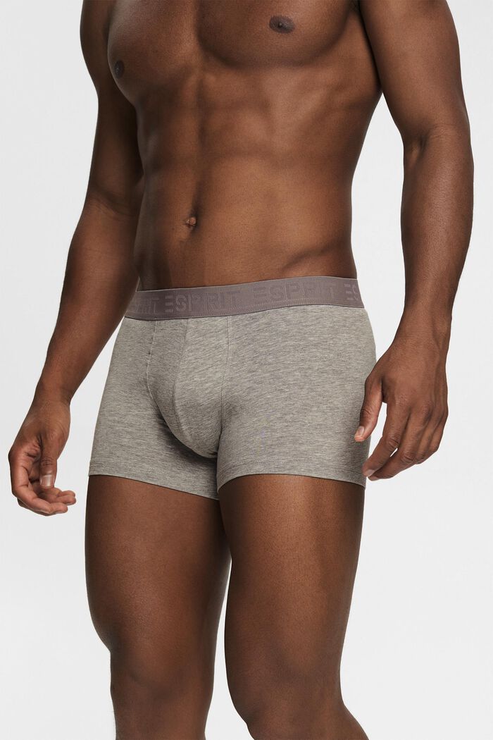 Multi-pack short cotton stretch men's shorts, GREY, detail image number 1